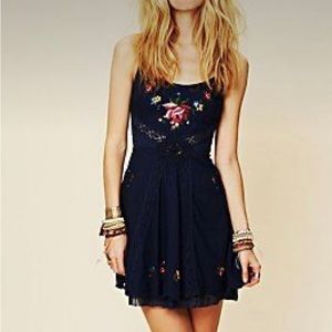 Free People Cross stitch dress